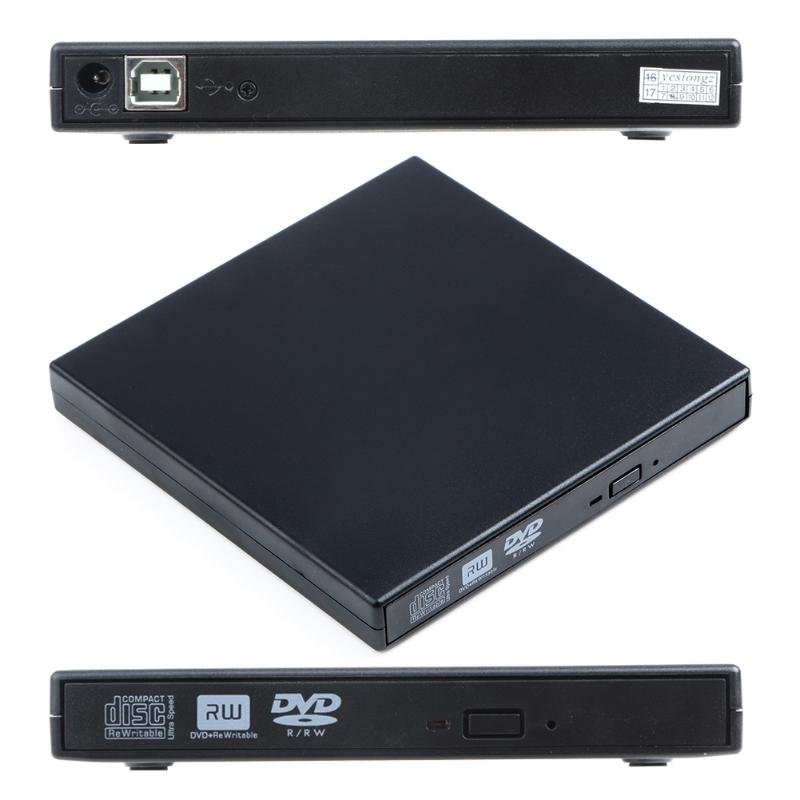 USB 2.0 Cd-rom externe/CD-RW/Combo/Dvd-Rom Brûleur Lecteur Graveur avec Câble de Données USB pour Mac Ordinateur Portable Ordinateur Portable ordinateur de bureau