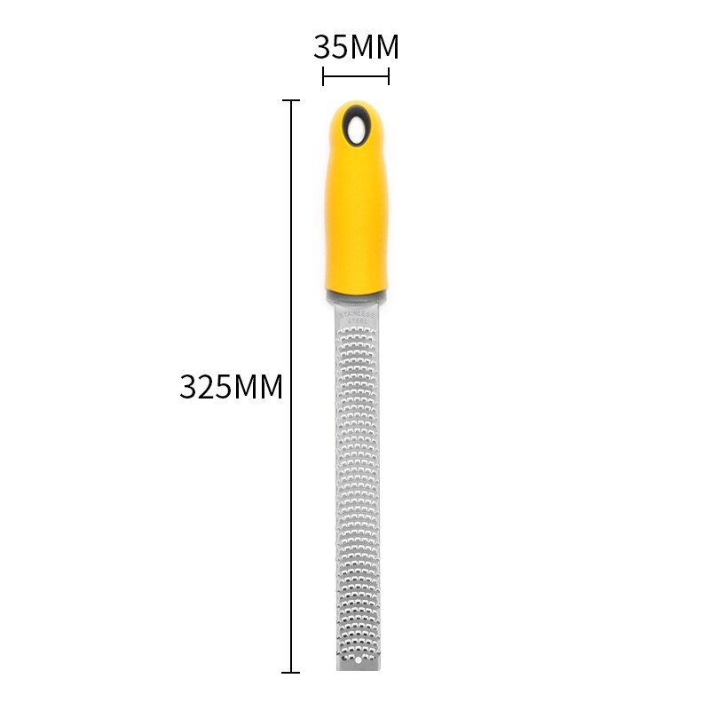 Citrus Citroen Zester Kaas Rasp Rvs Molen Kaas Rasp Gereedschap Chocolade Citroen Zester Fruit Dunschiller Keuken Gadgets: Licht Geel