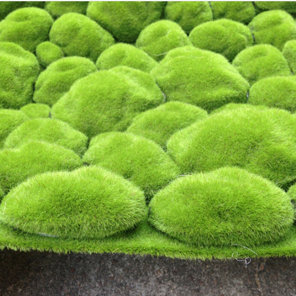 29/50cm cuadrado césped Planta Artificial hogar planta de simulación Fondo pared musgo para césped verde Sod decoración de ventanas interiores
