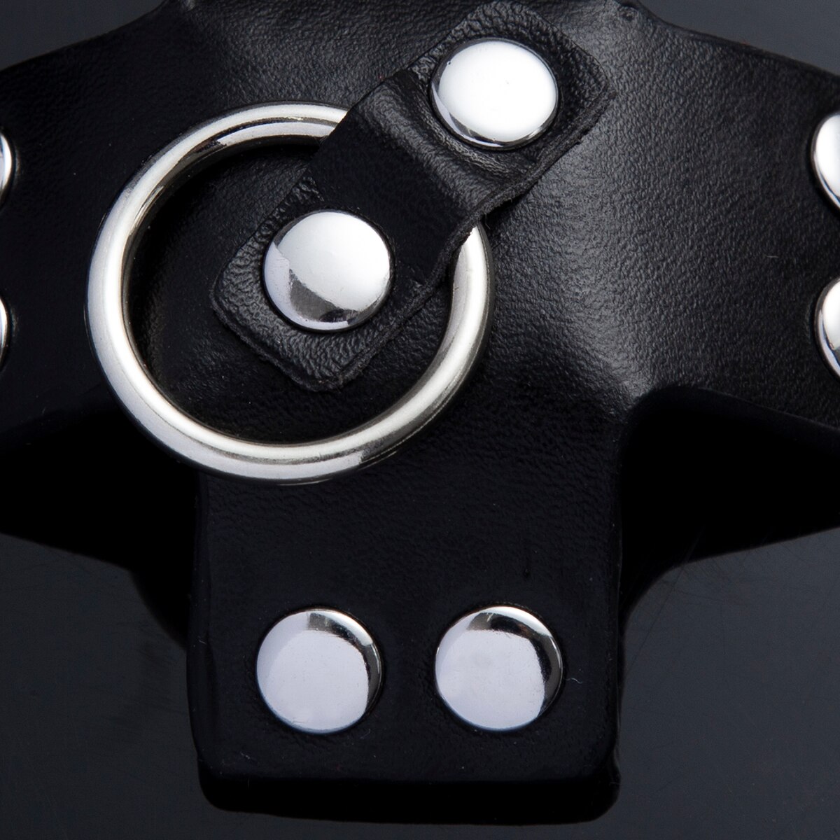 1pair Sexy PU Leather Nipple Cover with Metal Ring Reusable Breast Wear Women Silicone Nipple Pasties Bra Pads Chest Stickers