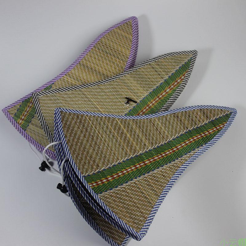 Summer Sun Straw Caps Women Men Beach Folding straw hat