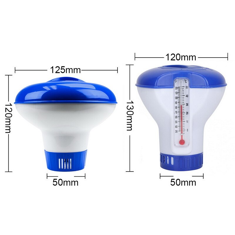 Swimming Pool Chlorine Dispenser Blue and White Dosing Device Outdoor Tubs Pool Cleaning Tools Accessories