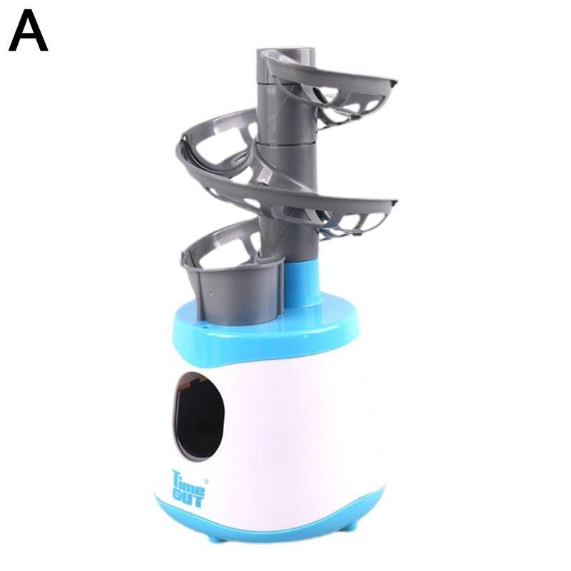 Mini Table Tennis Ball Machine Pvc Material Robot Service Pitching For Kids Trainer Sport Game Blue Green T2j3: A