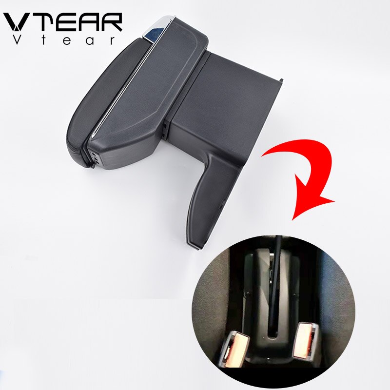 Vtear Voor Lada Kalina Armsteun Lederen Arm Rest Usb Opbergdoos Auto-Styling Abs Decoratie Accessoires Auto Interieur Onderdelen