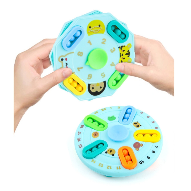 Gioco del centro di attività del giocattolo sensoriale di addestramento di abilità del motore Fine di Puzzle della mano 28EC