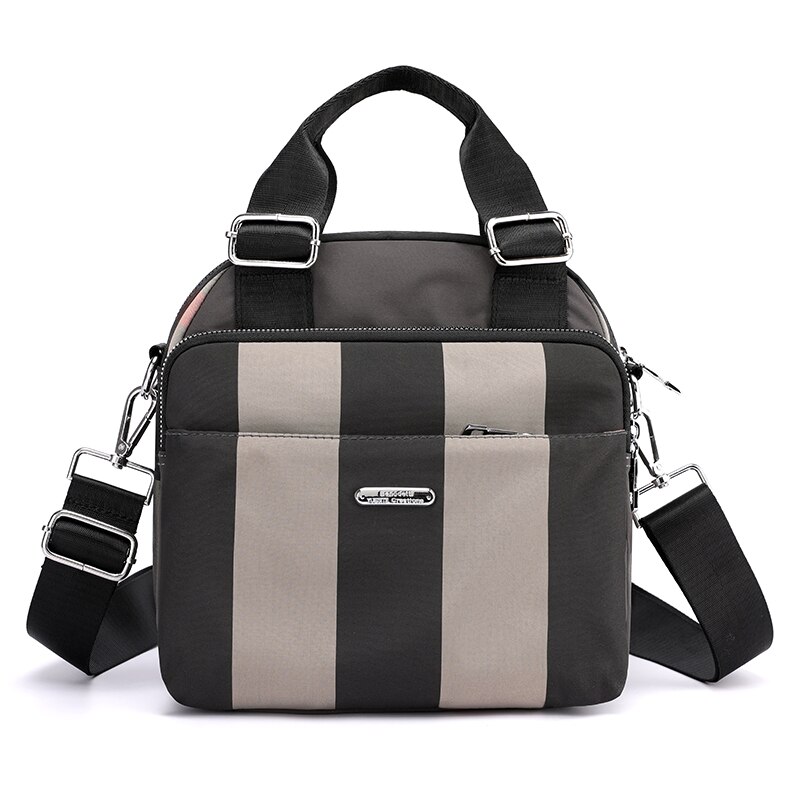 Vento Marea voyage femmes sacs à dos petit multifonctionnel sac à bandoulière pour les femmes imperméable Nylon bande Multi poche Packbag: GRAY BACKPACK
