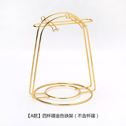 Kaffe kop holder blomst te krus holder metalvand kop holder husholdnings opbevaring rack: 02