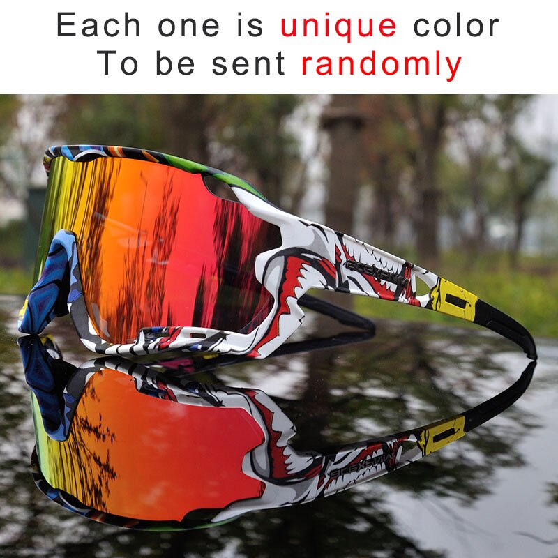 Mannen Vrouwen Gepolariseerde Fietsen Bril UV400 Fietsen Goggle TR90 Fietsen Brillen Outdoor Sport Fietsen Zonnebril 4 Lens: JFU8