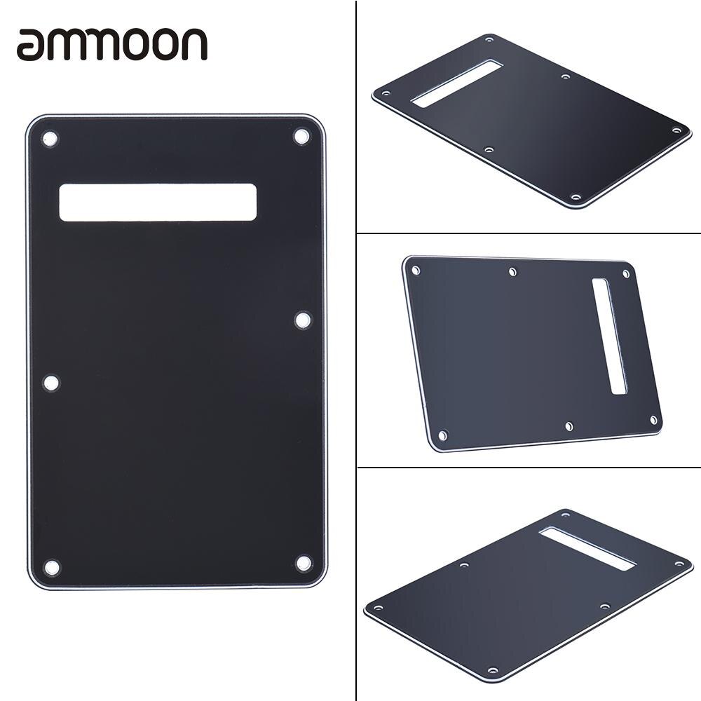 Pickguard Tremolo Cavity Cover Backplate Back Plate 3Ply for Stratocaster Modern Style Electric Guitar Black