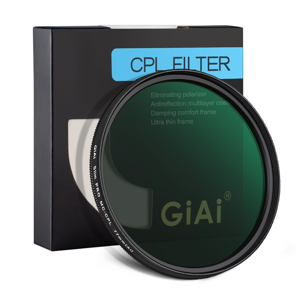 GiAi Kamera CPL Filter 18-schicht Beschichtung hoch Definition Polarisator Objektiv 82mm 77mm 72mm 67mm 58mm 55mm 52mm 49mm