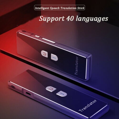 Bluetooth T8 Translation 40+ Languages Smart Instant Voice Portable Pocket Device Speech Travel Business Intelligent Translator