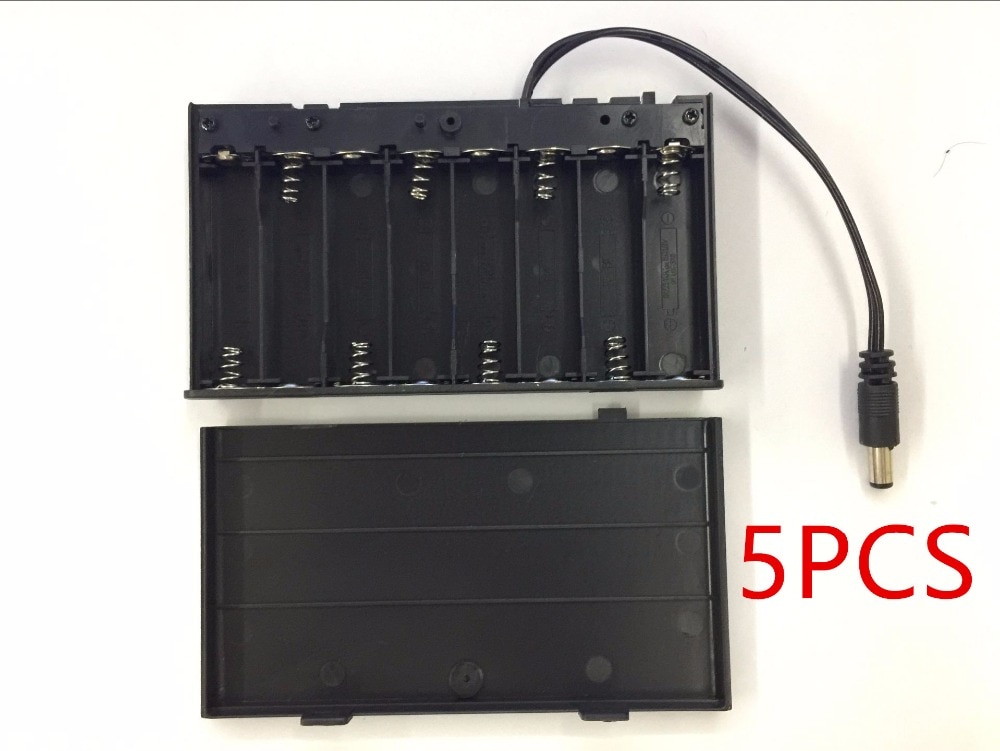 5 stück diy 12v 8 x batteriehalter gehäuse box mit kabeln schalter mosunx future digital  f35