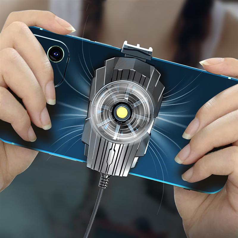 Mobiele Telefoon Koelventilator Usb Warmteafvoer Terug Clip Verstelbare Radiator Mobiel Gaming Koeler