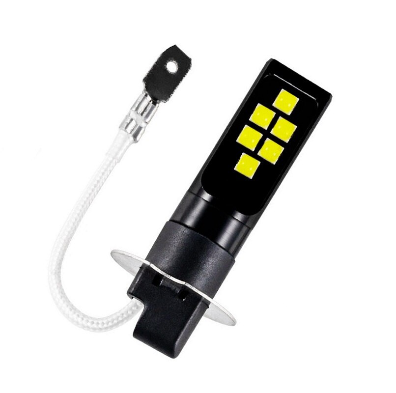 2Stck H3 1200LM 3535 LED Auto Nebelscheinwerfer Anti Nebel Lampen Auto Anti Nebel Lampe Fahr Licht 6000K Weiß 3000K Gelb