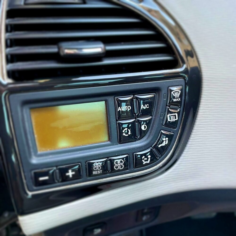 Button Sticker for C4 Grand Picasso Black Color Climate Control Panel Replacement Button Renovation Sticker Set 2007 Models