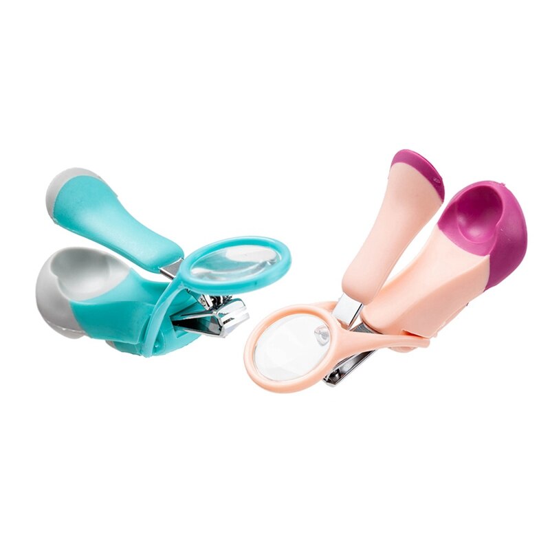 1Pc Baby Safe Nail Clipper Cutter Clearly Magnifying Glass Nail Clippers Infant Children Nail Clippers Anti-meat Nail Clippers