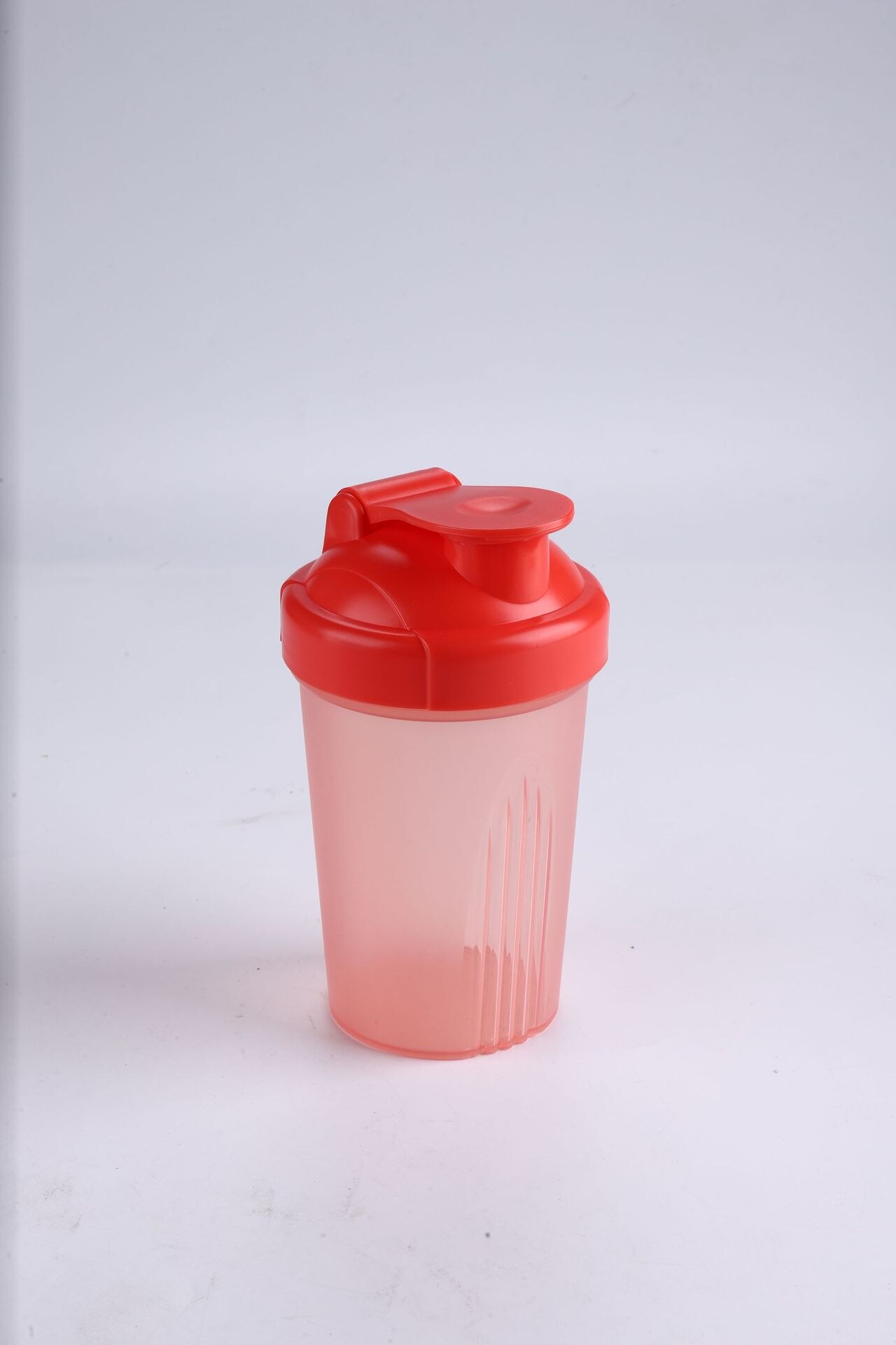 Shake Cup 400ml Sports Cup Plastic Water Cup Fitness Milkshake Blending Cup: Warm Heart orange