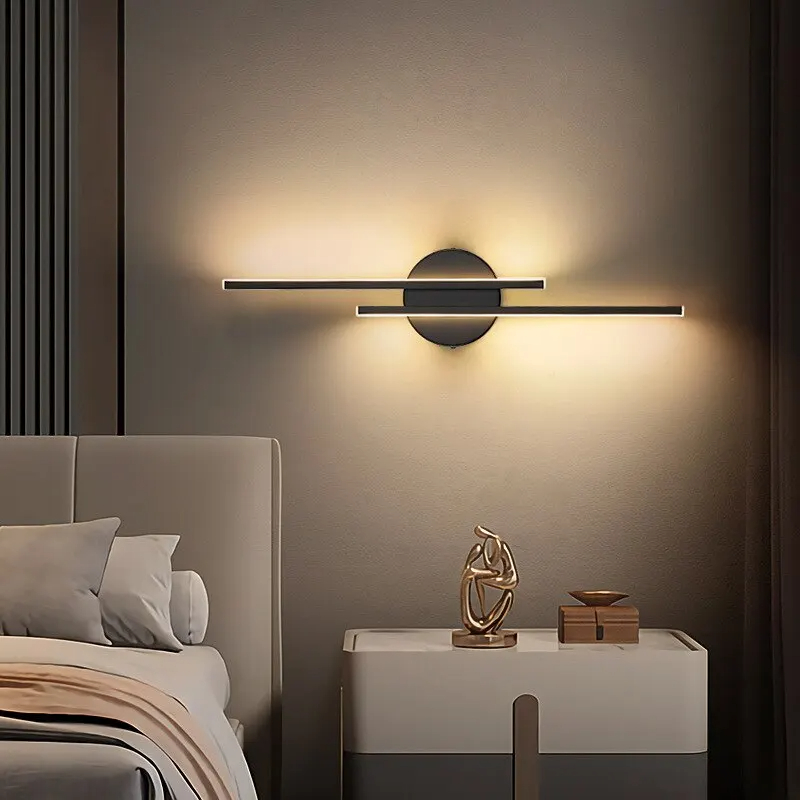 Simplicity led-væglamper egnet til stue, tv, baggrundsvæg, nordisk trappe, korridor, arbejdsværelse, dobbeltlinjelys