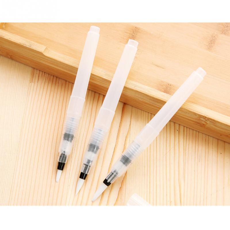 Caneta de aquarela portátil recarregável, pincel ponteira de água, tinta de caligrafia, 1 peça