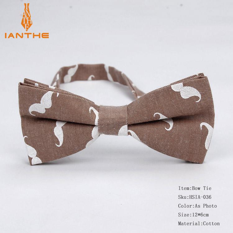 Ianthe-cravate de marié Vintage | , imprimé de moustache, avec nœud papillon, à la , pour hommes, Vestido Gravatas: IA036