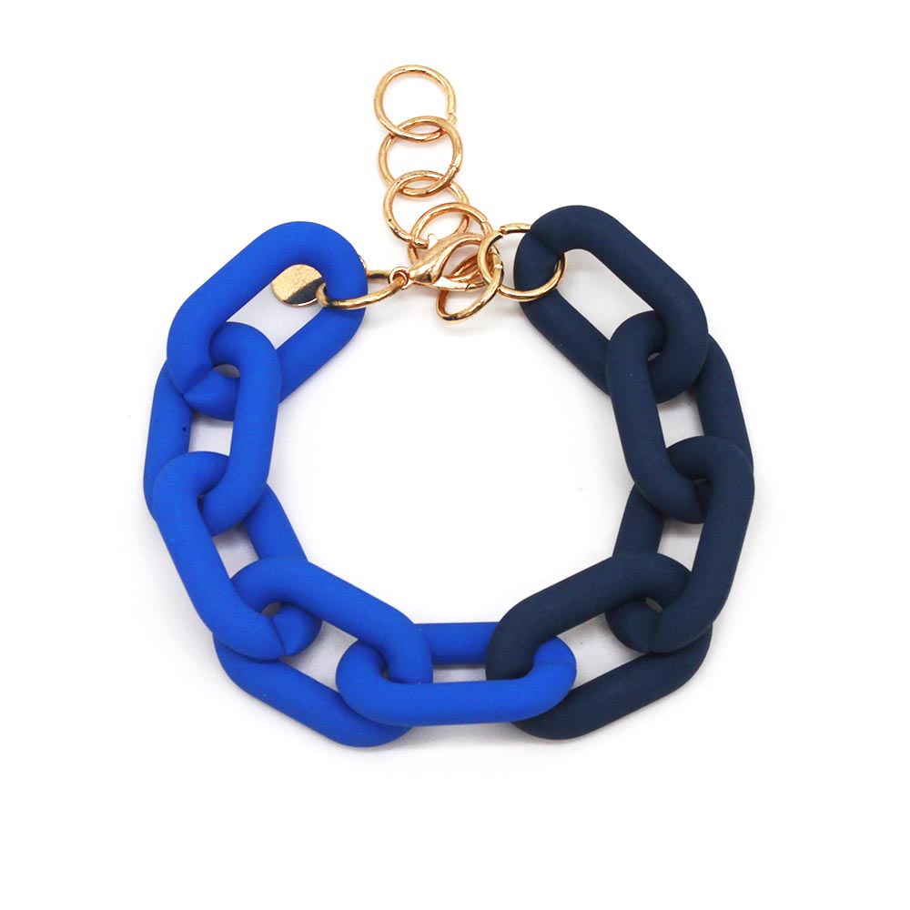 Bracciale a catena spessa con impunture acriliche D &amp; D per donna bracciale con ciondolo in resina Color caramella bracciale Homme 2021 gioielli: 11