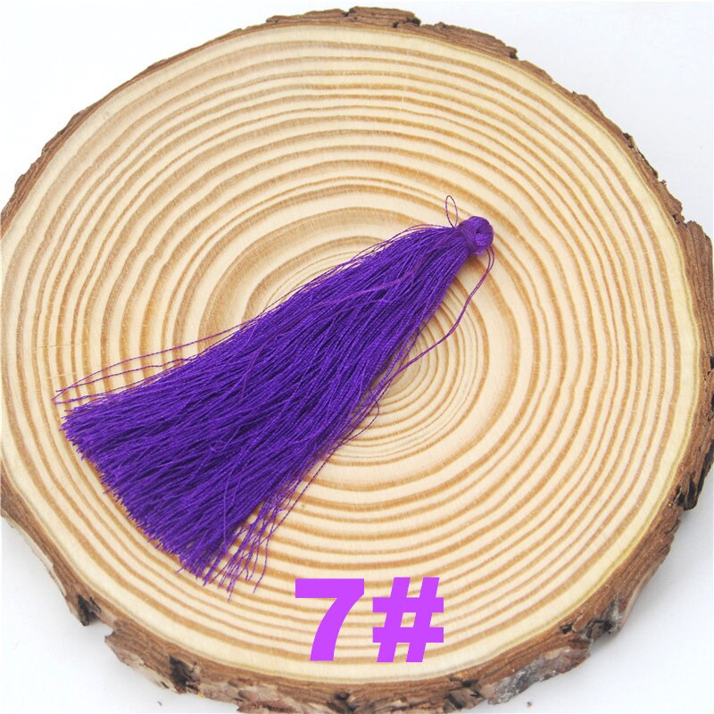 Rayon Silk Tassels DIY 50pcs 95mm Embellish Handmade Jewelry Findings Supplies For Curtain Earrings Accessories Fringe LS011: 7