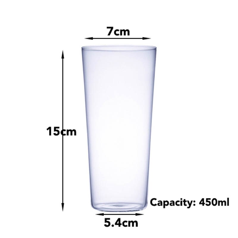 Extra Light 4PCS 450ml Juice Glasses Collins Glass Cocktail Glass Set of 4