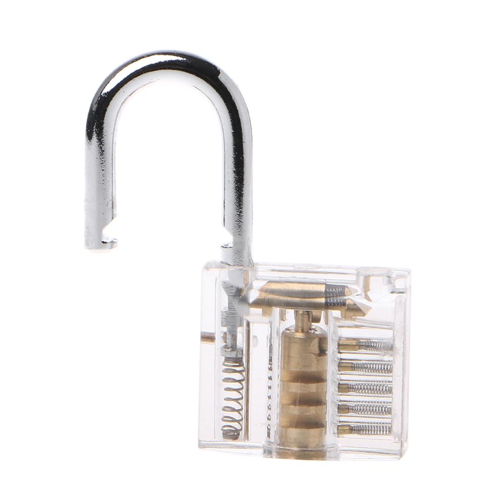 50mm/2 "gennemsigtig cutaway låse inde visning praksis hængelås synlig visning lås træning færdighed låse tastet hængelås låsesmed til
