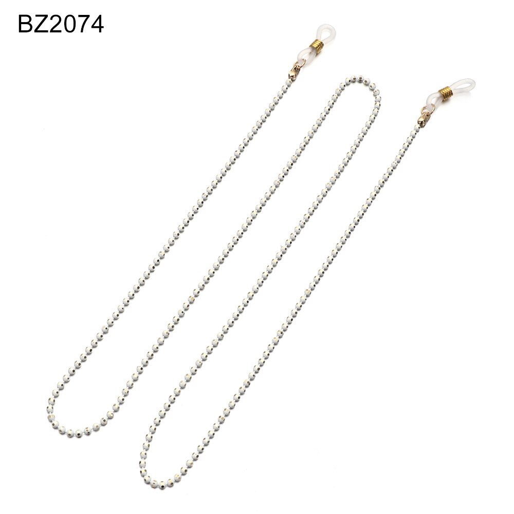 Pearls Sunglasses Chains for Women Metal Charms Eyeglasses Lanyard Necklace Glasses Holder Strap Cord Eyewear Retainer: BZ2074