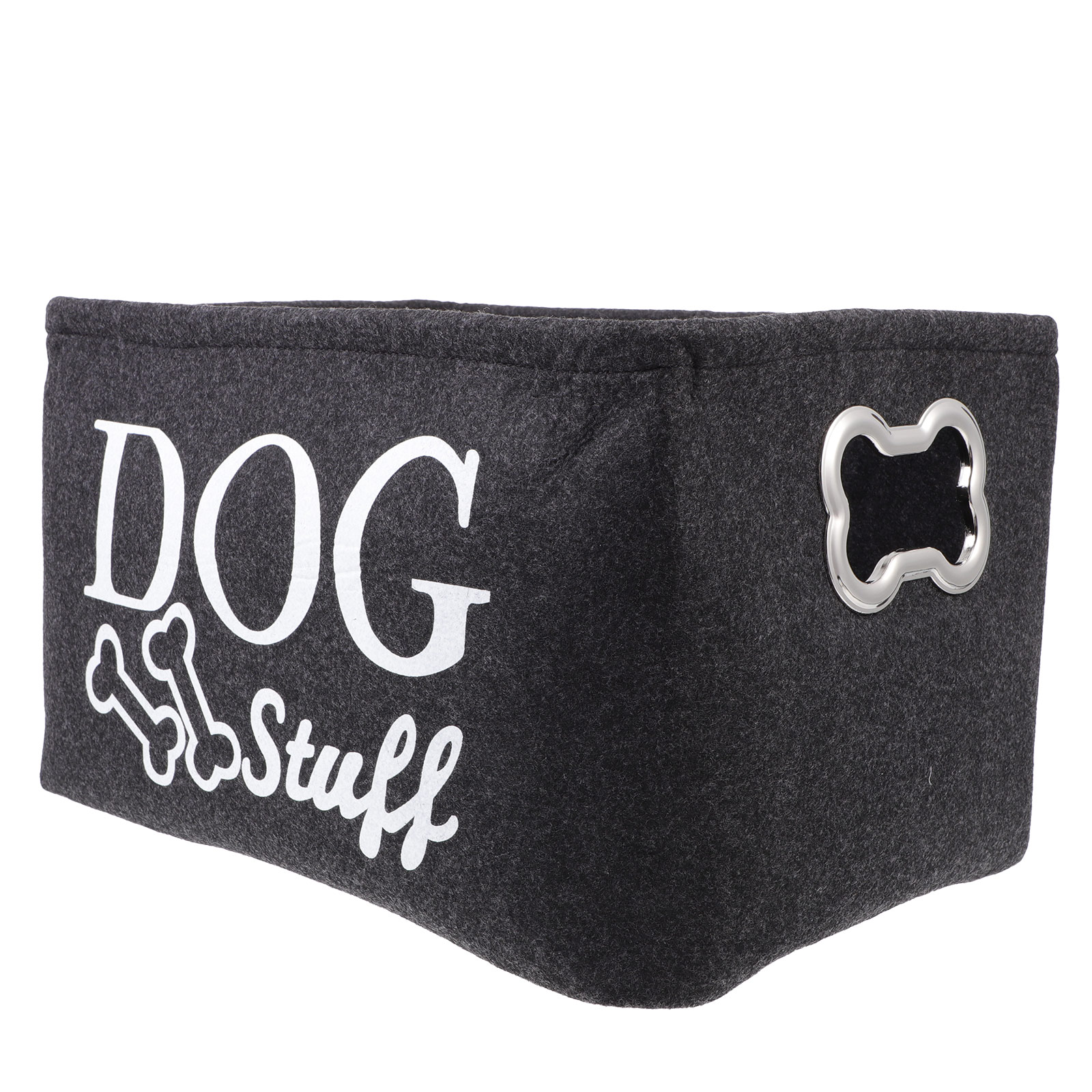 Cesta de almacenamiento para perros y mascotas, contenedor organizador para cachorros, accesorio de fieltro, cubo grande para artículos diversos
