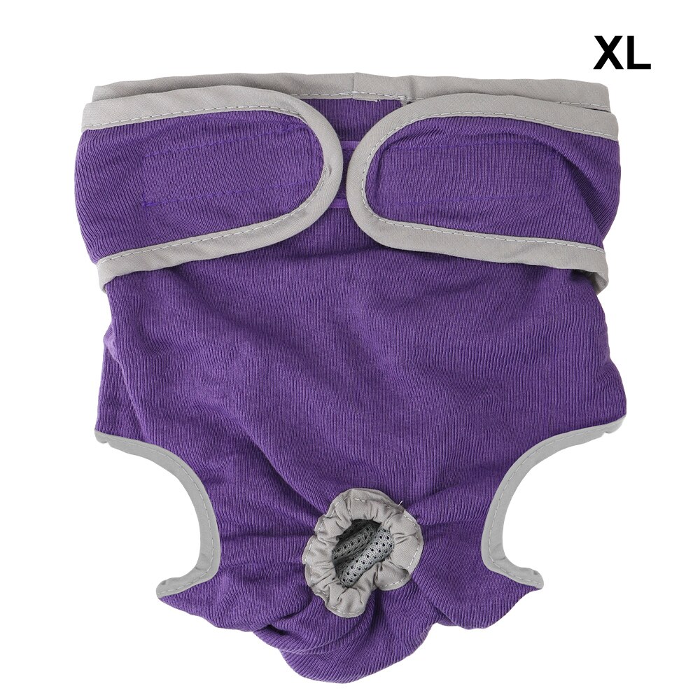 Kæledyrsundertøj kæledyrsprodukter fysiologiske bukser til små meidiumstørrelse hunde kvindelige hundeshorts hvalpe blehunde leverancer: Lilla (xl)
