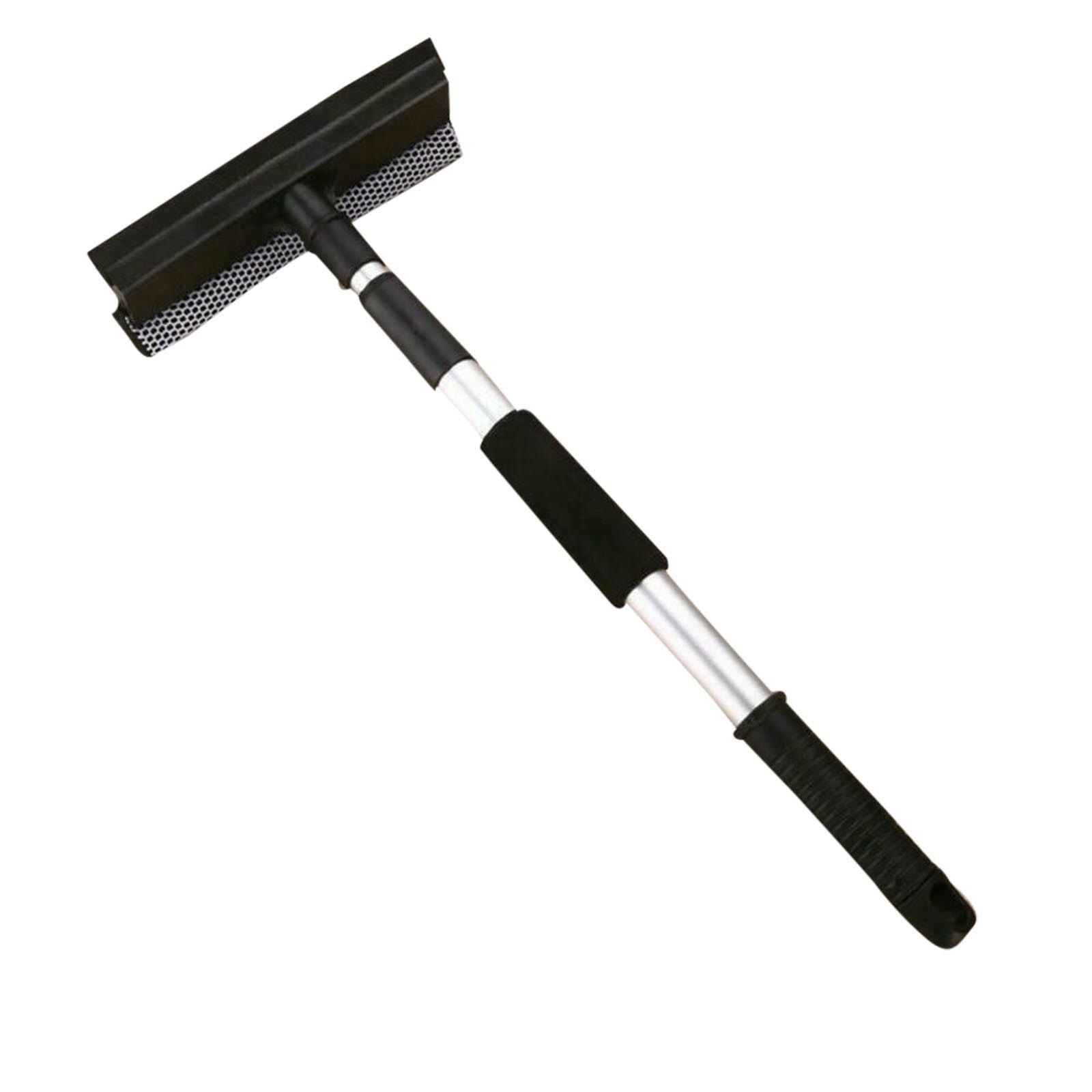GUANYAO Long Handle cleaning brush Window Cleaner Glass Squeegee Telescopic rotating head With cleaning cloth Rubber wiper45#