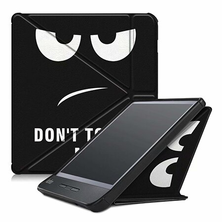 Funda magnética para tableta Kobo Libra H2O, 7 pulgadas, E-book , carcasa con soporte abatible para transformador, de cuero PU, para Kobo Libra H2O: Eye