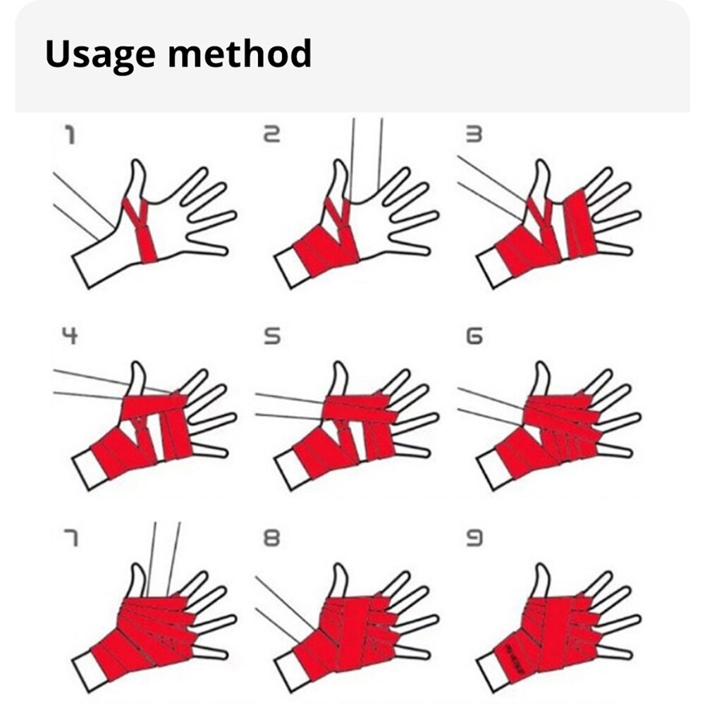 3M 5M Baumwolle Boxbandage Muay thailändisch Handgelenkbandagen Kampf Schützen Boxen Sport Kickboxen Handbandage Ausbildung Wettbewerb