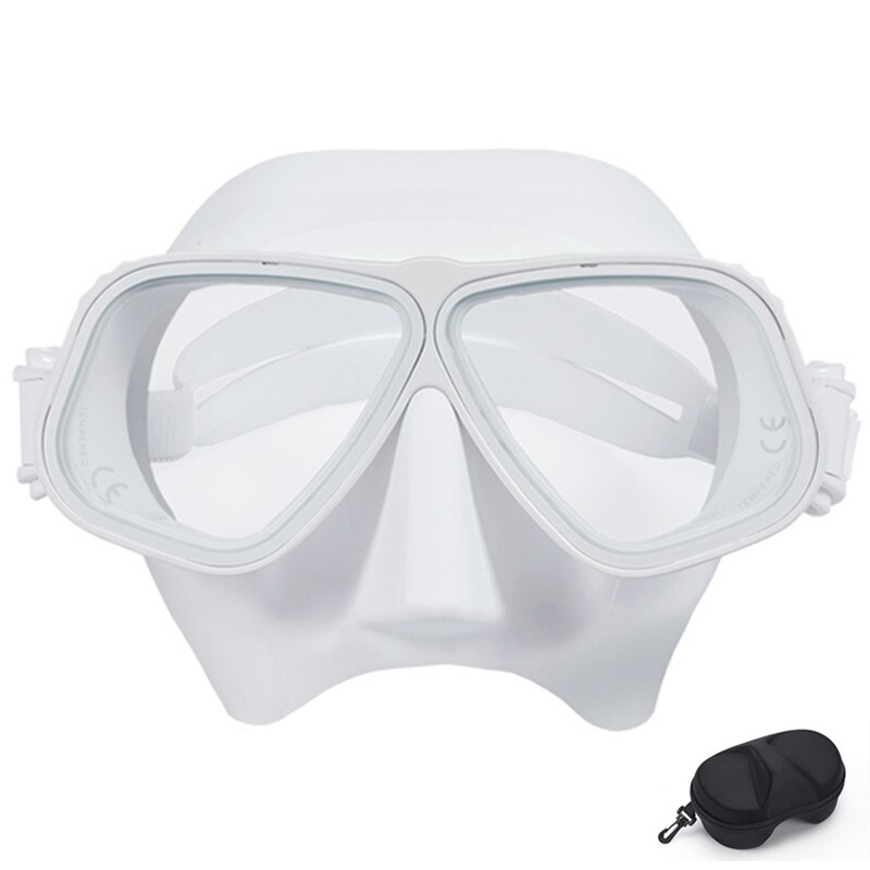 Apollo Ähnliche Legierung Rahmen Freies Tauchen Brille Maske Gläser Niedrigen Volumen 65cc Brille Tauchen tauchen Schnorcheln Nass Rohr Bausatz Ausrügestochen: alle Weiß