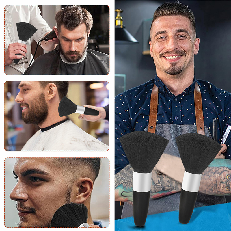 1 Stuks Zachte Hals Gezicht Duster Kapper Zwarte Baard Borstels Haar Reiniging Kapper Kapsalon Knippen Kappers Styling Make-Up Tools