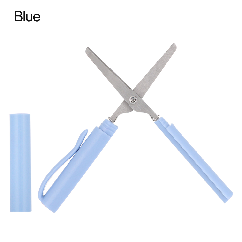 1Pc Kreative Stift bilden Schere Kawaii Multifunktions Falten Schere DIY Tragbare Papier-Schneiden Kunst Werkzeug Schule Büro Liefert: Weiß