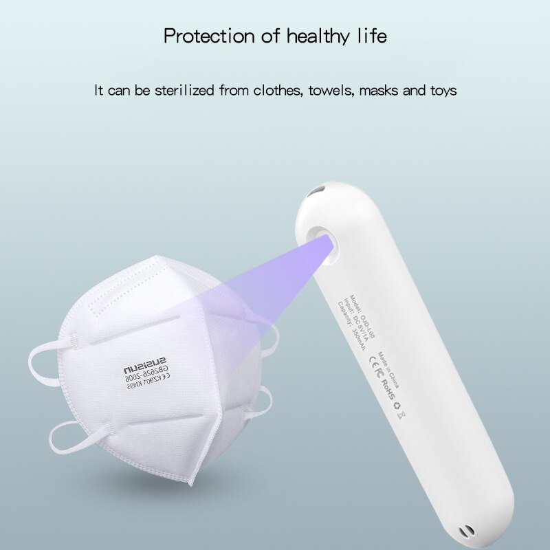 Uv Light Sanitizing Wand Uvc Hand Held Disinfection Stick Household Ultraviolet Sterilization Lamp