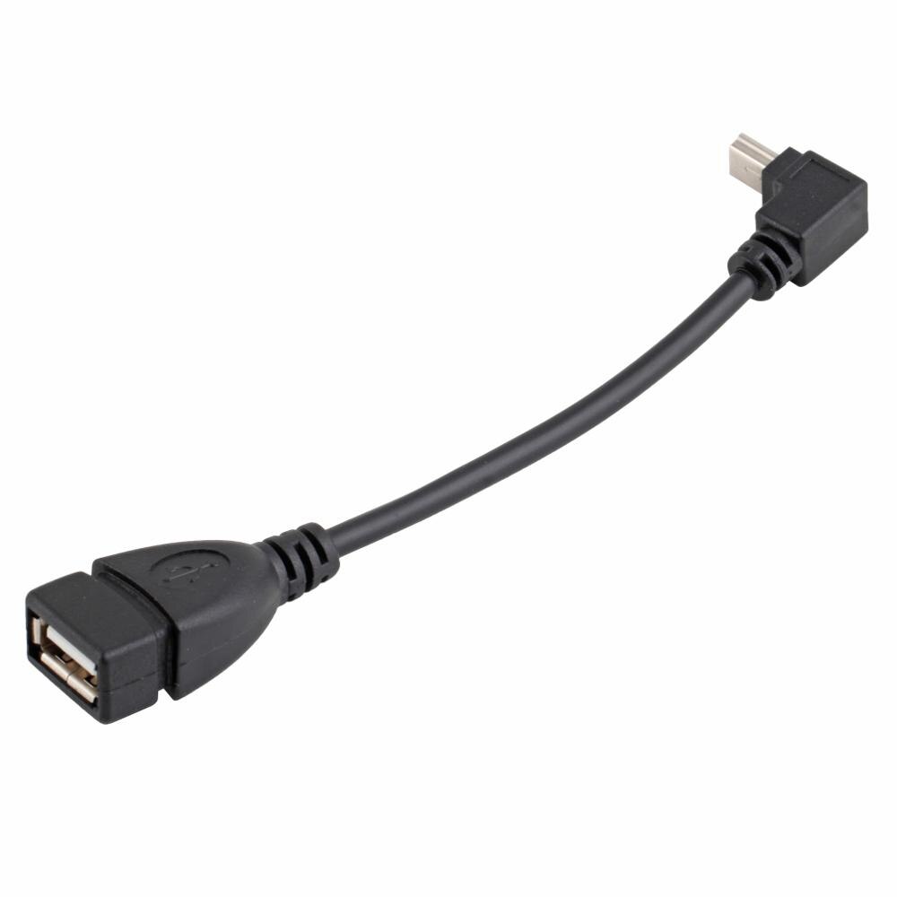 1 Pcs 10 Cm Usb A Female Naar Mini 5P Usb B Male Conversie Adapter Otg Kabel tot 480Mbps Omhoog: Default Title