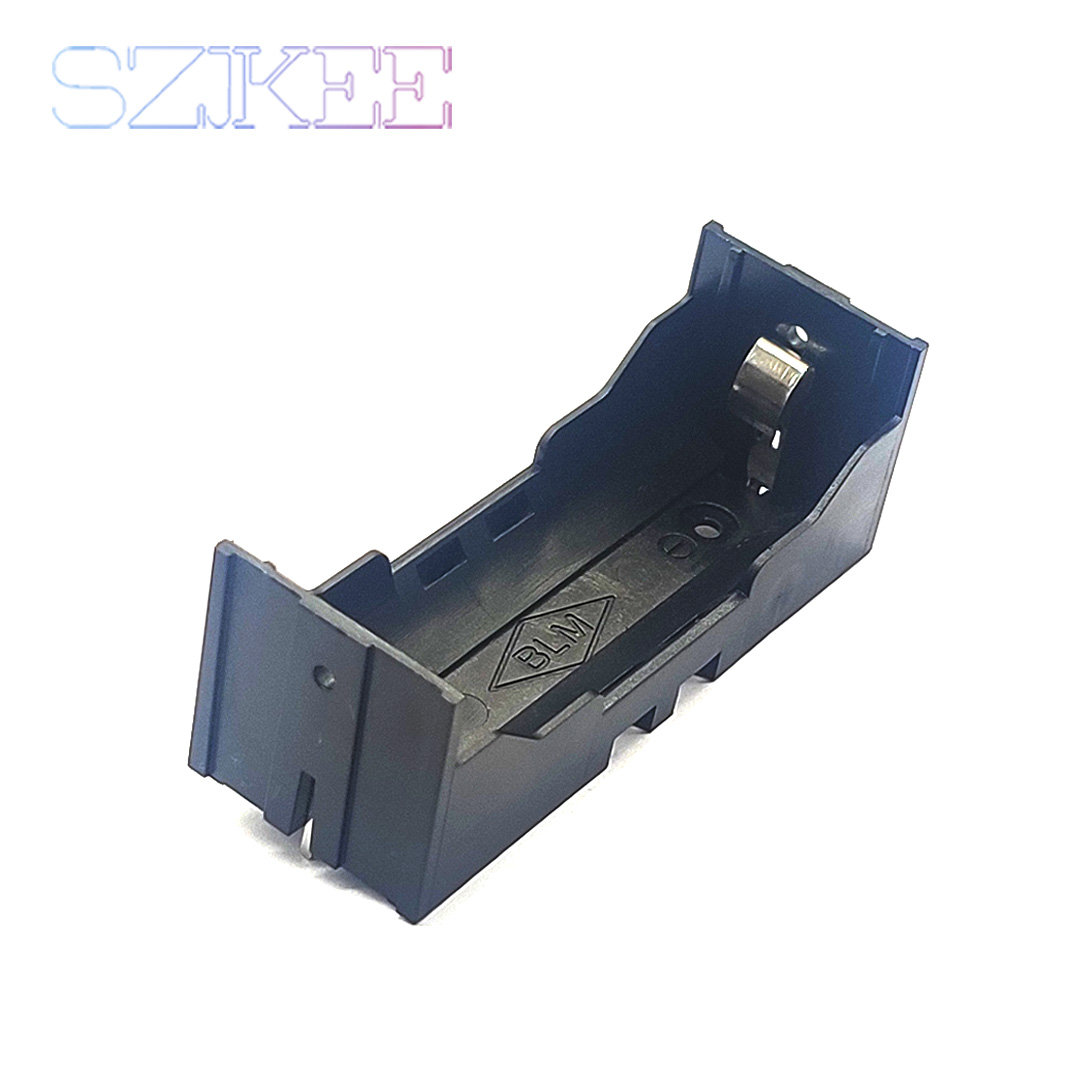 Soporte de batería 26650 con pines PCB, caja de batería con Pin perforado, caja de batería 26650, caja de almacenamiento 26650 con ranura para Pin 1/2: Azul