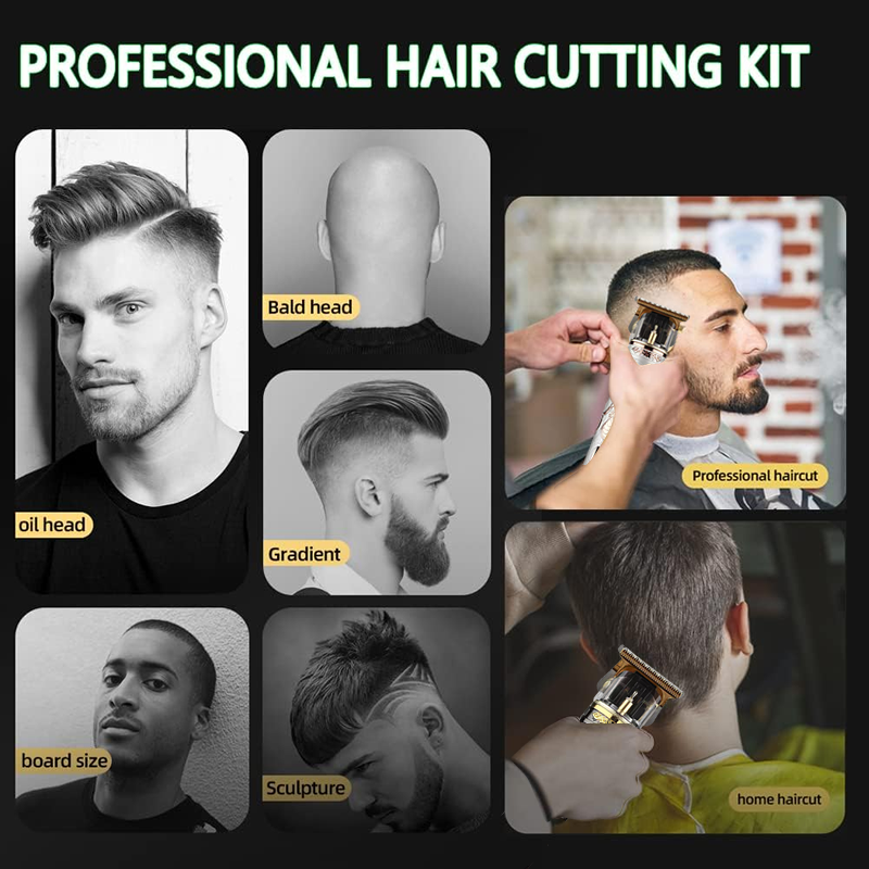 en Afeitadora eléctrica , recortadora de barba para hombres, cortadora de pelo inalámbrica, Máquina para cortar cabello, Barba, peluquero, corte de pelo