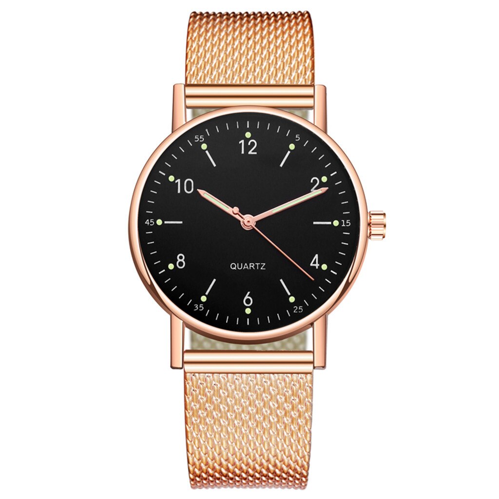 Dames High-End Quartz Horloge Roestvrij Staal Lichtgevende Wijzerplaat Leisure Horloge Voor Vrouwen Годинники Жіночі Vrouwen Pols horloge # Fs