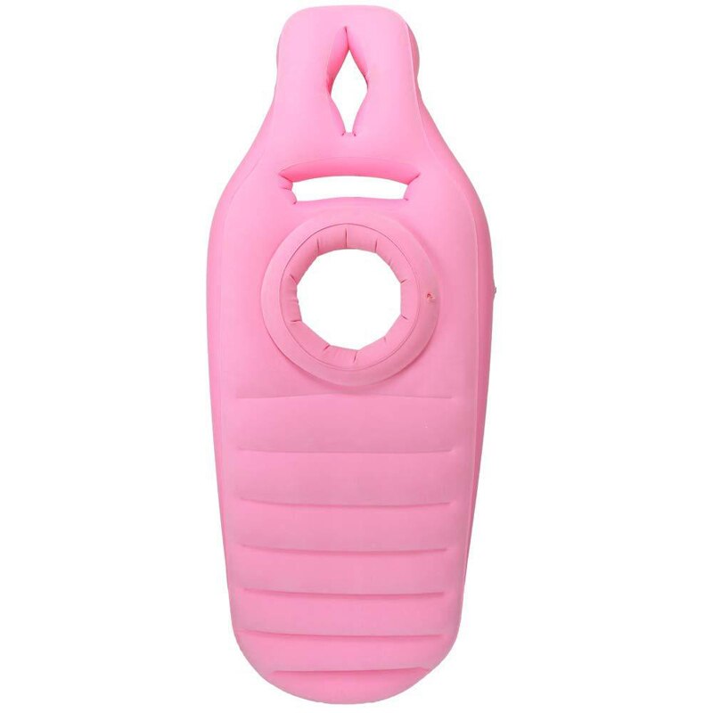 Yoga matt Für Schwangere Frauen Komfortable Beflockung PVC Aufblasbare Matratze Mit See ÜSpund Zu Hause Sport Fitnessstudio Fitness Pilates Pads: Rosa