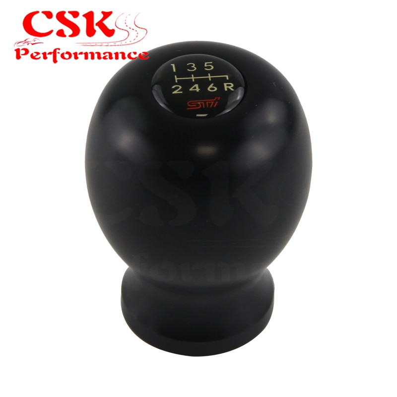 1pcs Shift Knob Legacy GDA GDB GC8 FOR JDM FOR Su baru WRX Impreza STI 6MT gear knob BLACK / WHITE