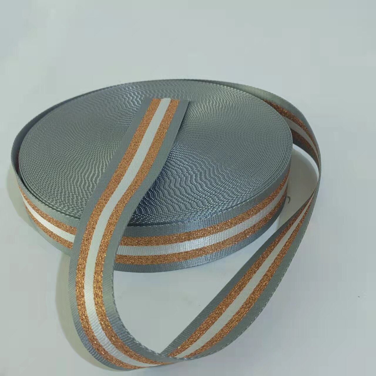 5-metrowa szeroka 5cm taśma saszetka do paska wstążka do tekstylia do DIY pasek ozdobny akcesoria do szycia: gray