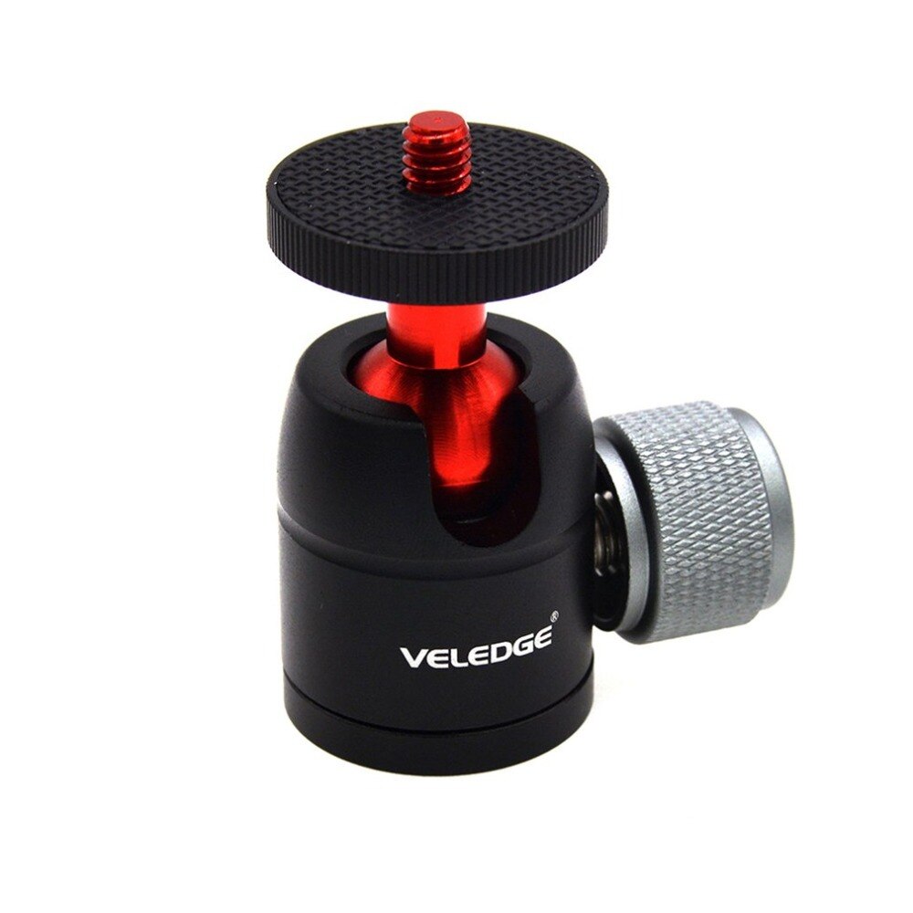 VD-M0A luminum Mini Statief Ball Head Balhoofd met 1/4 "Draad, statief Hoofd voor iPhone X Smartphone/Lichtgewicht Camera 'S