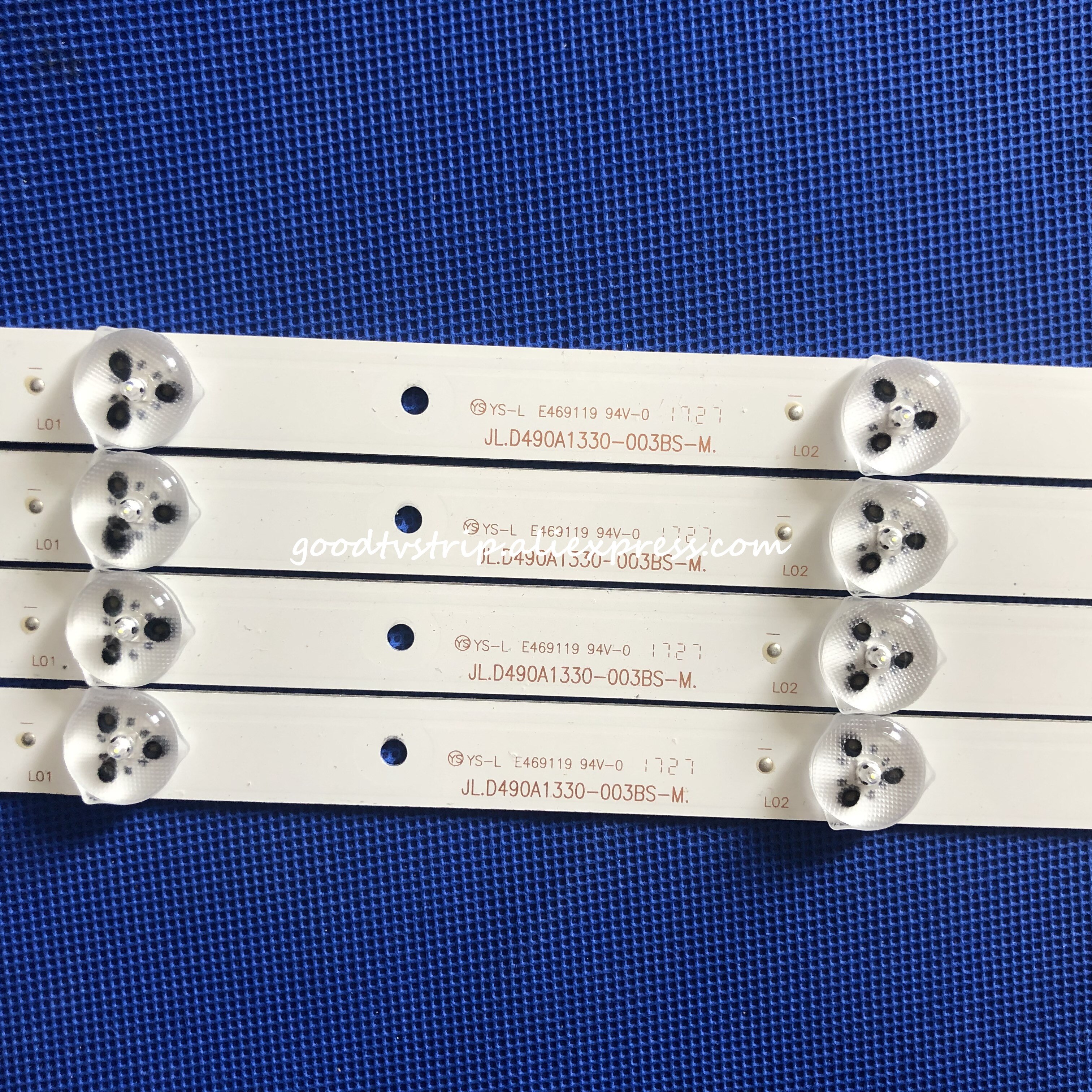 Tira de luces LED de retroiluminación, accesorio para televisor Hisense de 49 &quot;, H49M2600 H49M2100 JL.D490A1330-003BS-M LED49H2600 LED49K300U JHD490N2F81, 10 lámparas