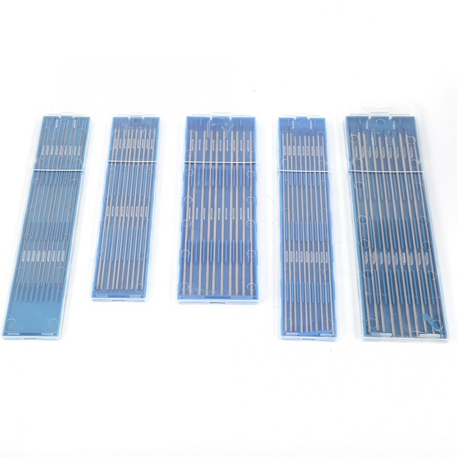 Wolfram elektrode professionelle 10 stücke Wolfram Schweißen Elektroden Lanthan Elektrode Blau Spitze 1,0/1,6/2,4mm Tungstens