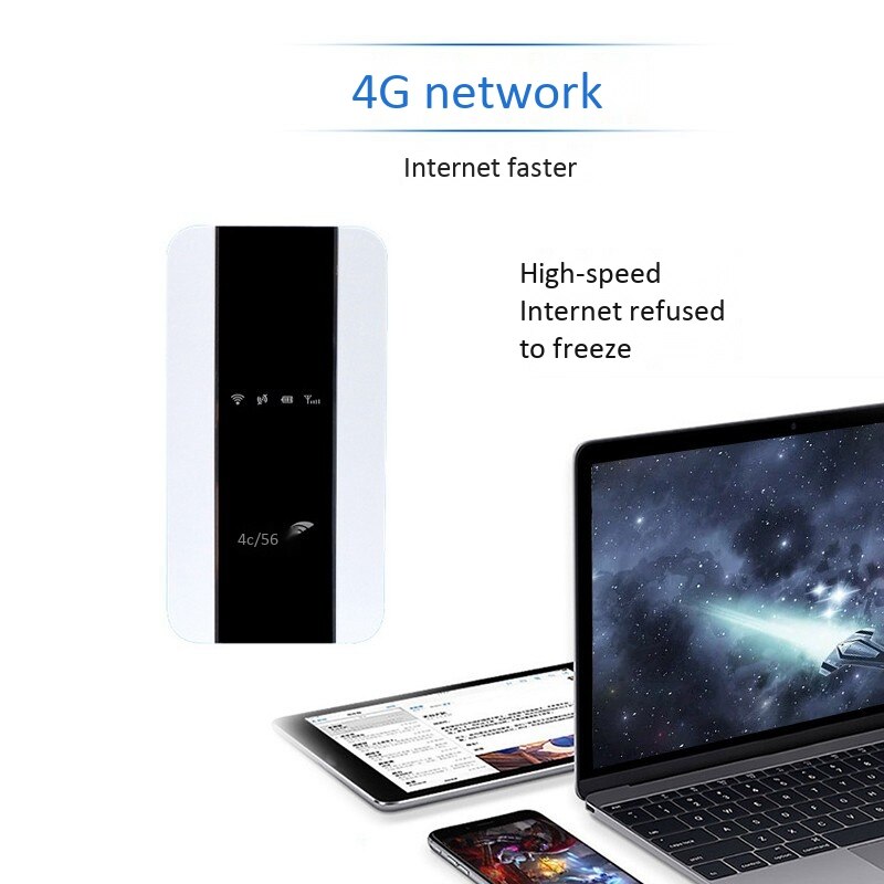 MiFi-enrutador 4G compatible con tarjeta SIM 5G, Router Wifi 4G de 150Mbps, punto de acceso WiFi móvil para coche con ranura para tarjeta Sim