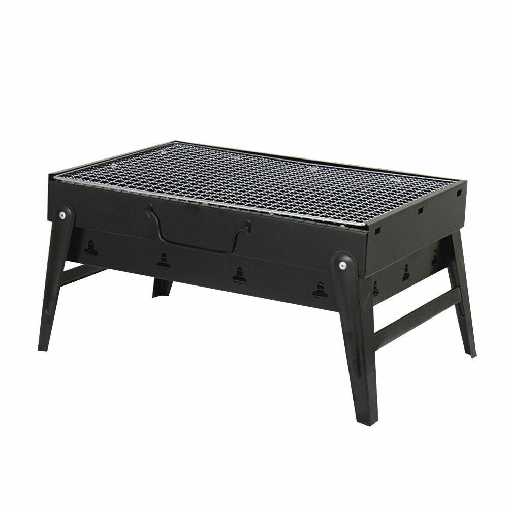 Draagbare Kleine Barbecue Kachel Houtskool Bbq Grill Patio Outdoor Camping Picknick Brander Opvouwbare.: Default Title